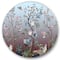 Designart - Chinoiserie With Birds and Peonies XI - Traditional Metal Circle Wall Art